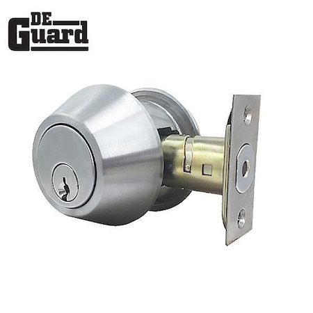 Deguard Single sided Deadbolt Grade 2 Satin Chrome (26D) DG2DB01-26D-SC